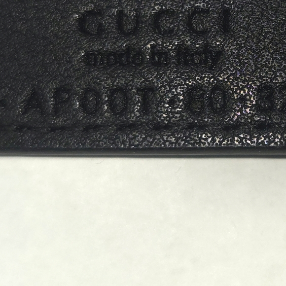 Gucci Black Leather Belt
